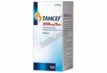 TAMCEF 250 MG/5 ML SUSPANSIYON HAZIRLAMAK ICIN KURU TOZ 100 ML görseli