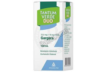 TANTUM VERDE DUO 22,5 MG + 18 MG / 15 ML GARGARA görseli