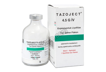TAZOJECT 4,5 GR IV ENJEKSIYONLUK LIYOFILIZE TOZ ICEREN FLAKON görseli