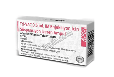 TD-VAC 0,5 ML IM ENJEKSIYON ICIN SUSPANSIYON ICEREN AMPUL görseli