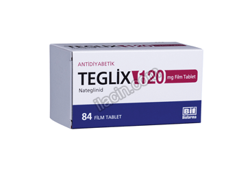 TEGLIX 120 MG 84 FILM KAPLI TABLET görseli