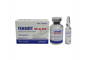 TEKOSIT 400 MG IM/IV LIYOFILIZE TOZ ICEREN 1 FLAKON görseli
