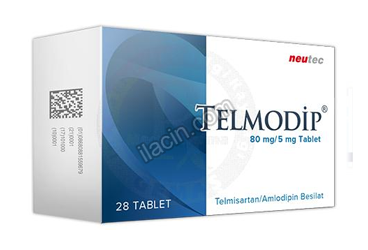 TELMODIP 80 MG/5 MG 28 TABLET görseli