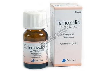 TEMOZOLID 100 MG 5 KAPSUL görseli