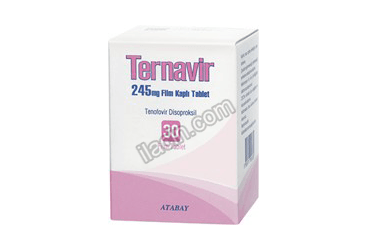 TERNAVIR 245 MG 30 FILM KAPLI TABLET görseli