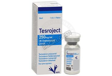 TESROJECT 250 MG/ML I.M. ENJEKSIYONLUK COZELTI görseli