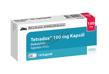 TETRADOX 100 MG 14 KAPSUL görseli