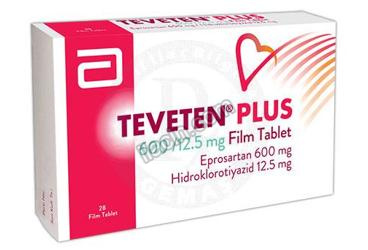TEVETEN PLUS 600 MG /12,5 MG 28 FILM TABLET görseli