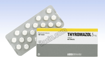 THYROMAZOL 5 MG 100 TABLET görseli