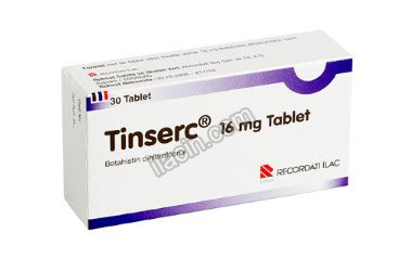 TINSERC 16 MG 30 TABLET görseli