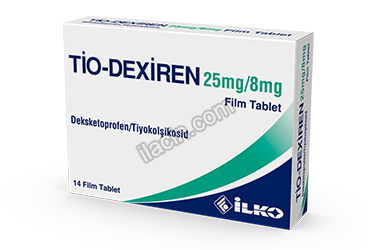 TIO-DEXIREN  25 MG/8 MG 14 FILM TABLET görseli