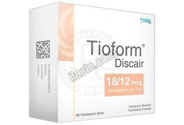 TIOFORM DISCAIR 18/12 MCG INHALASYON ICIN TOZ 60 DOZ görseli