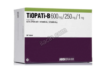 TIOPATI-B 600MG / 250MG / 1MG 30 FILM TABLET görseli