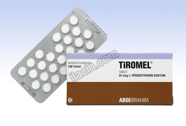 TIROMEL 25 MCG 100 TABLET görseli