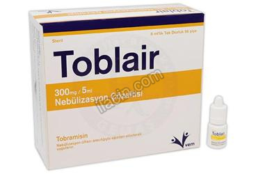 TOBLAIR 300 MG/5 ML NEBULIZASYON COZELTISI (56 AMPUL) görseli