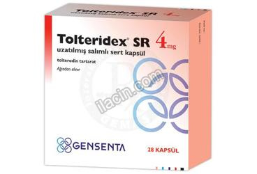 TOLTERIDEX SR 4 MG UZATILMIS SALIMLI SERT KAPSUL (28 KAPSUL) görseli