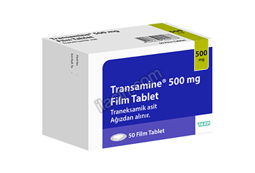 TRANSAMINE 500 MG 50 FILM TABLET görseli