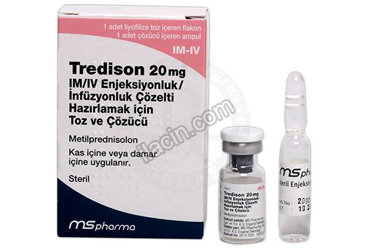 TREDİSON 20 MG IM/IV ENJEKSİYONLUK/İNFÜZYONLUK ÇÖZELTİ HAZIRLAMAK İÇİN TOZ VE ÇÖZÜCÜ (1 FLAKON + 1 ÇÖZÜCÜ AMPUL) görseli