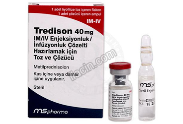 TREDİSON 40 MG IM/IV ENJEKSİYONLUK/İNFÜZYONLUK ÇÖZELTİ HAZIRLAMAK İÇİN TOZ VE ÇÖZÜCÜ (1 FLAKON + 1 ÇÖZÜCÜ AMPUL) görseli