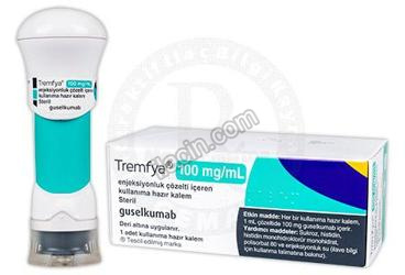 TREMFYA 100 MG/ML ENJEKSIYONLUK COZELTI ICEREN KULLANIMA HAZIR KALEM (1 KALEM) görseli