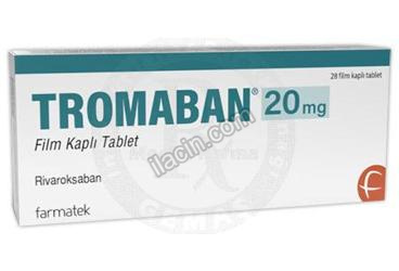 TROMABAN 20 MG FİLM KAPLI TABLET (28 TABLET) görseli
