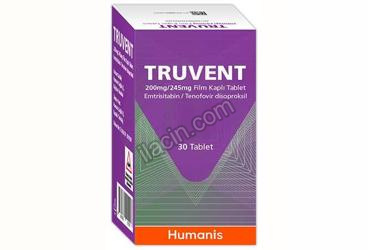 TRUVENT 200 MG / 245 MG FILM KAPLI TABLET (30 TABLET) görseli
