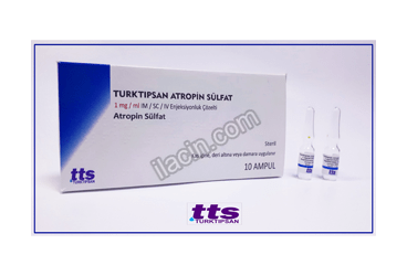 TURKTIPSAN ATROPIN SULFAT 1 MG / ML IM / SC / IV ENJEKSIYONLUK COZELTI görseli
