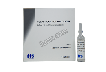 TURKTIPSAN MOLAR SODYUM 840 MG/10 ML IV ENJEKSIYONLUK COZELTI (10 AMPUL) görseli