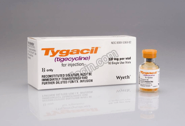 TYGACIL 50 MG 10 FLAKON görseli