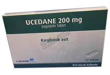 UCEDANE 200 MG DAGILABILIR TABLET ( 12 TABLET) görseli