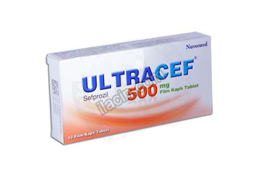 ULTRACEF 500 MG 20 FILM KAPLI TABLET görseli