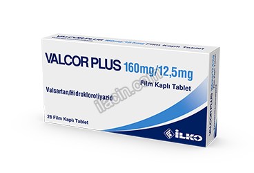 VALCOR PLUS 160/12,5 MG 28 FILM KAPLI TABLET görseli