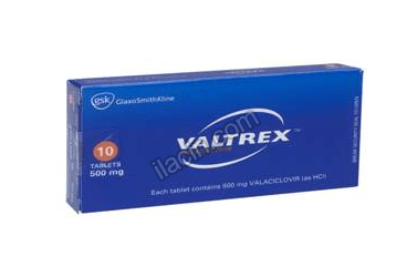 VALTREX 500 MG 10 TABLET görseli