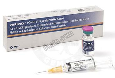 VARIVAX 0,5 ML (SC ENJEKSIYON) SUSPANSIYON HAZIRLAMAK ICIN LIYOFILIZE TOZ ICEREN FLAKON VE COZUCU ICEREN KULLANIMA HAZIR ENJEKTOR görseli