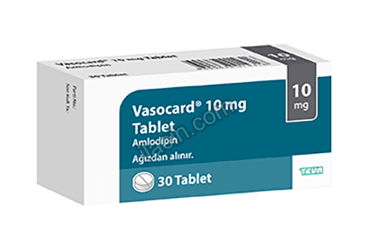 VASOCARD 10 MG 30 TABLET görseli