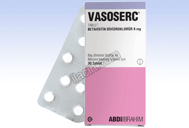 VASOSERC 8 MG 30 TABLET görseli