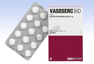 VASOSERC BID 24 MG 30 TABLET görseli