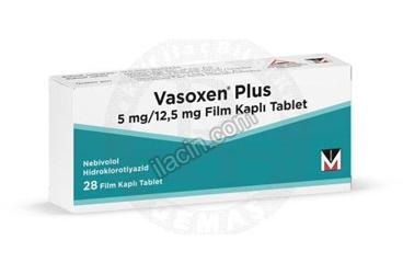 VASOXEN PLUS 5/12,5 MG FILM KAPLI TABLET (28 TABLET) görseli