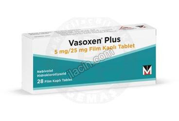 VASOXEN PLUS 5/25 MG FILM KAPLI TABLET (28 TABLET) görseli