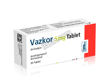VAZKOR 5 MG 30 TABLET görseli