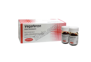 VEGAFERON 100 MG/5 ML ORAL COZELTI ( 20 FLAKON) görseli