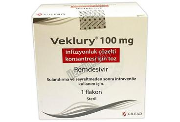 VEKLURY 100 MG INFUZYONLUK COZELTI KONSANTRESI ICIN TOZ (1 FLAKON) görseli
