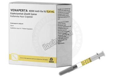 VENAPERTA 4000 ANTI-XA IU/0,4 ML ENJEKSIYONLUK COZELTI ICEREN KULLANIMA HAZIR ENJEKTOR (10 adet) görseli