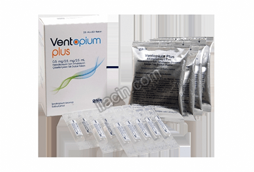 VENTOPIUM PLUS 05 MG/2,5 MG/2,5 ML NEBULIZASYON ICIN TEK DOZLUK INHALASYON COZELTISI ICEREN 20 FLAKON görseli