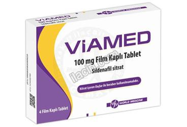 VIAMED 100 MG FILM KAPLI TABLET (4 TABLET) görseli