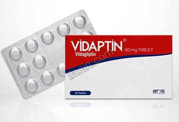 VIDAPTIN MET 50 MG/1000 MG FILM KAPLI TABLET (60 ADET) görseli