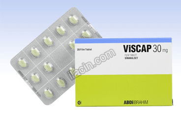 VISCAP 30 MG 28 FILM TABLET görseli