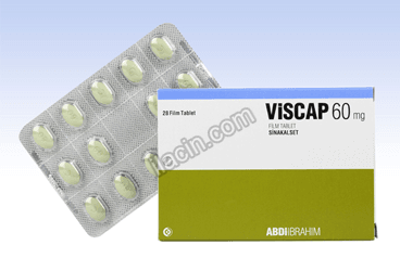 VISCAP 60 MG 28 FILM TABLET görseli