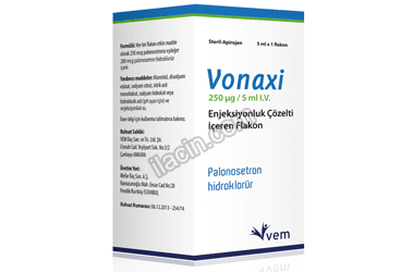 VONAXI 250 MCG/5 ML IV.  ENJEKSIYONLUK COZELTI ICEREN 1 FLAKON görseli