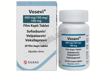 VOSEVI 400 MG-100 MG-100 MG FILM KAPLI TABLET (28 TABLET) görseli
